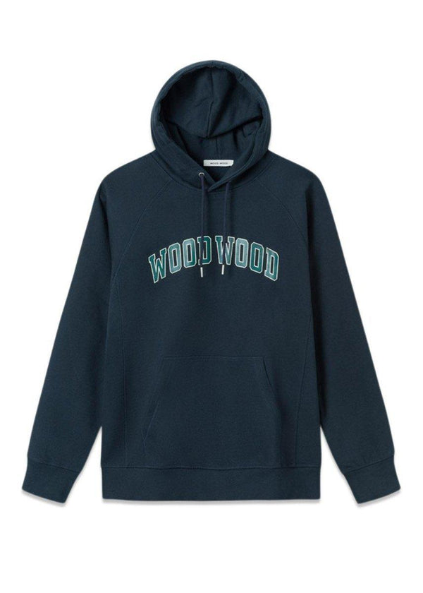 Wood Woods Fred IVY  hoodie - Navy. Køb hoodies her.