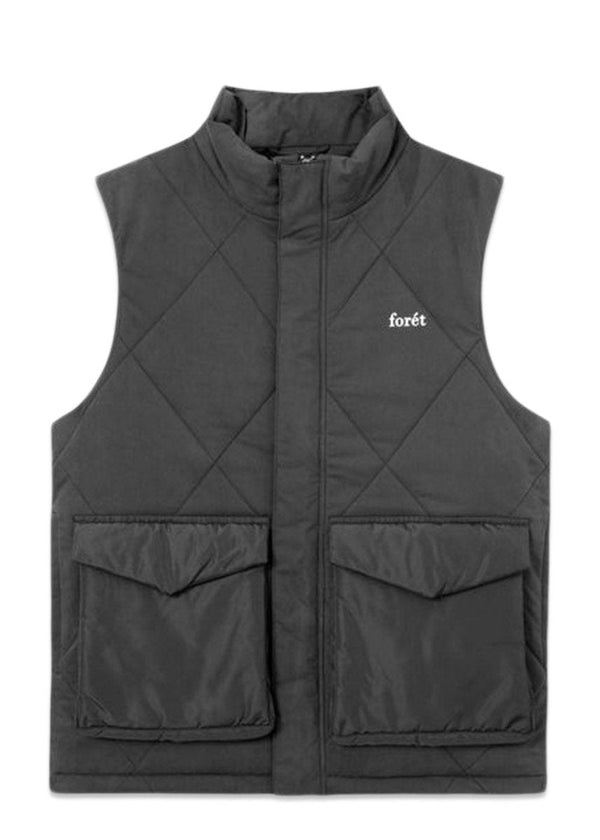 Foréts GLACIER PUFFER VEST - Black. Køb overtøj her.