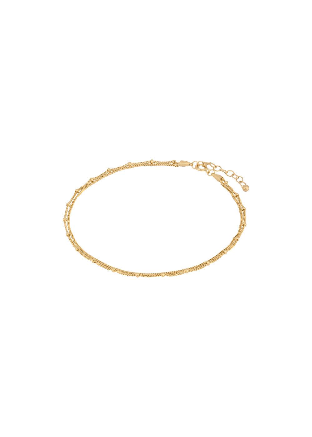 Pernille Corydons Galaxy Anklet Adj. 23-26 cm - Gold. Køb smykker her.