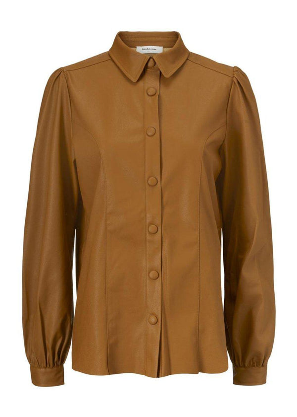 Modströms Gamal shirt - Brown Oak. Køb blouses her.