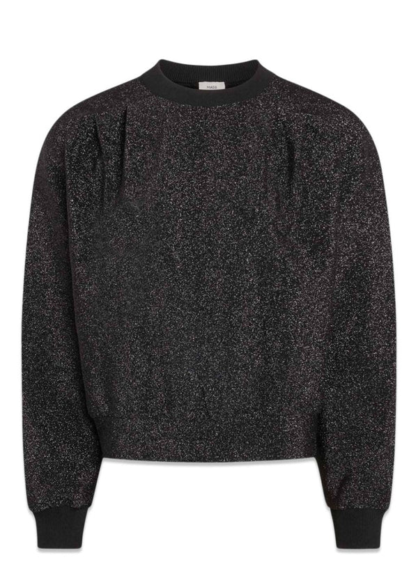 Mads Nørgaards Glitter Stretch Sussie Sweat - Metallic Winetasting. Køb sweatshirts her.