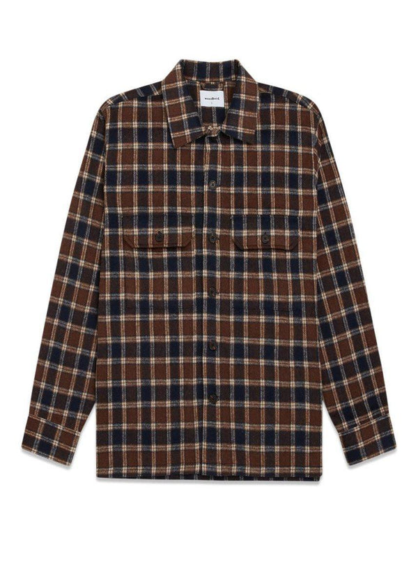 Woodbirds Glixto Check Shirt - Brown. Køb shirts her.