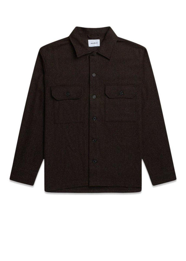 Woodbirds Glixto Line Shirt - Brown. Køb shirts her.