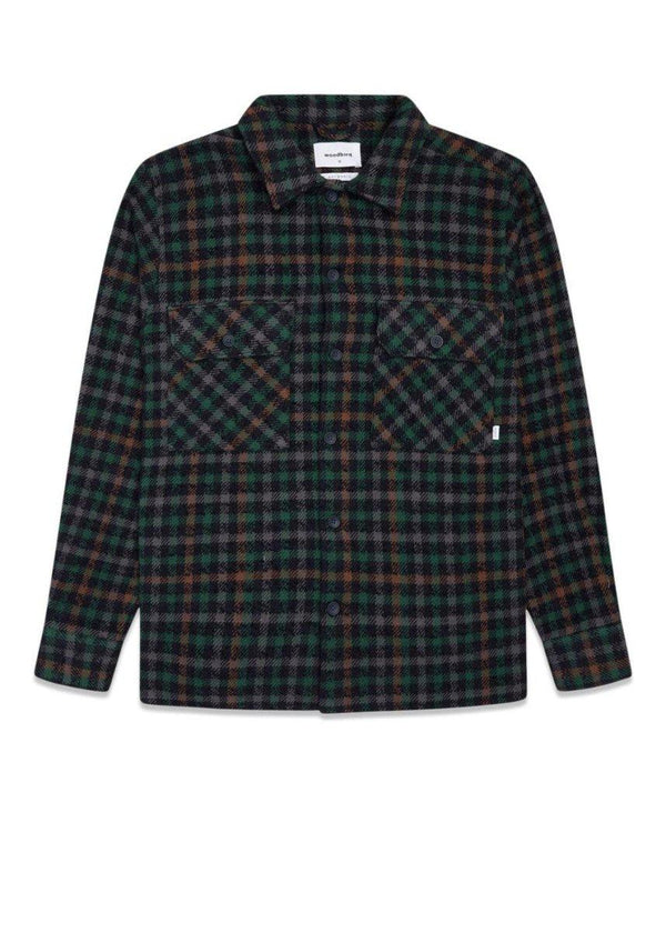 Woodbirds Glixto Tweed Shirt - Green. Køb shirts her.