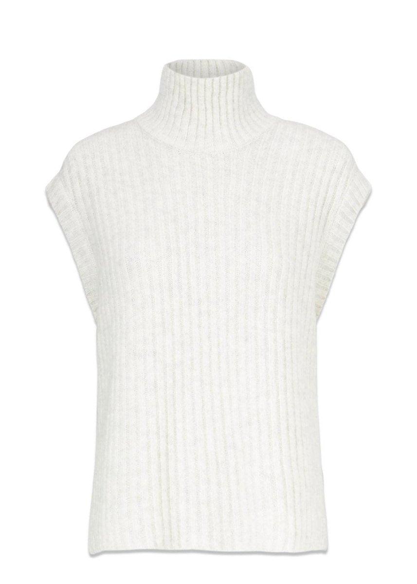 Modströms Goldie vest - Off White. Køb strik her.