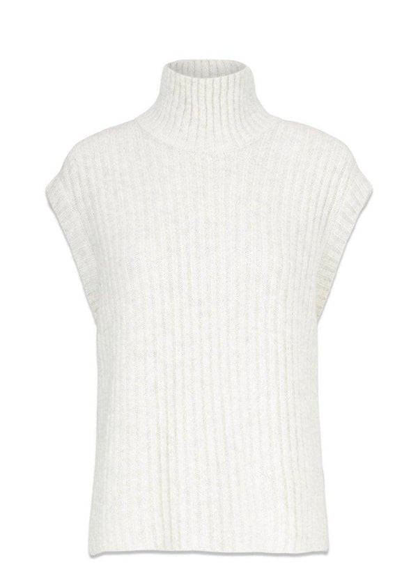 Modströms Goldie vest - Off White. Køb strik her.