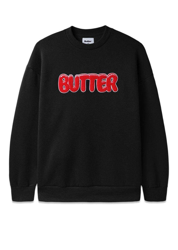 Butter Goods' Goo Crewneck sweatshirt - Black. Køb sweatshirts her.