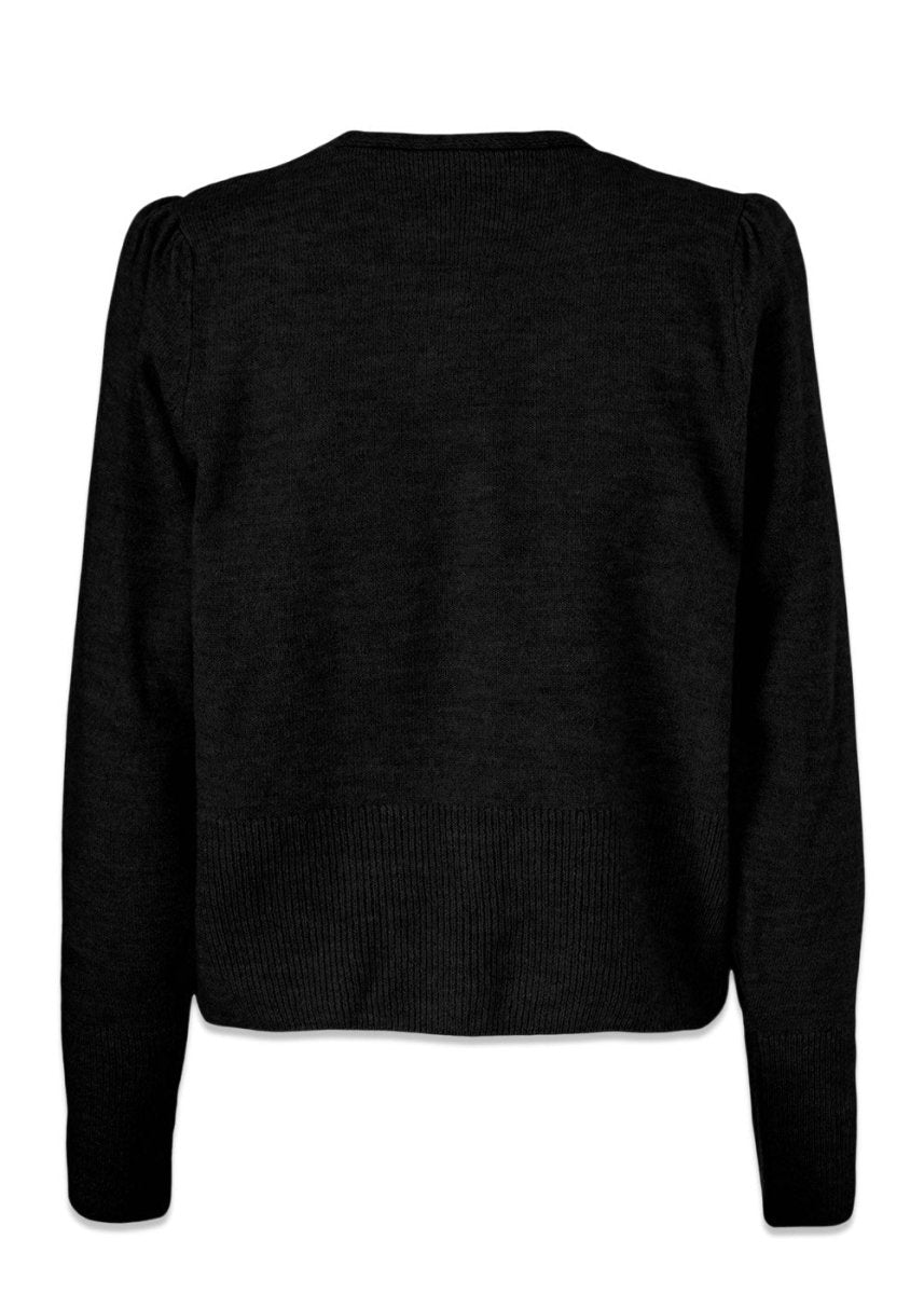 Gunhilda cardigan - Black Knitwear100_55416_BLACK_XS5714980028217- Butler Loftet