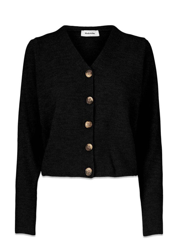 Modströms Gunhilda cardigan - Black. Køb strik her.