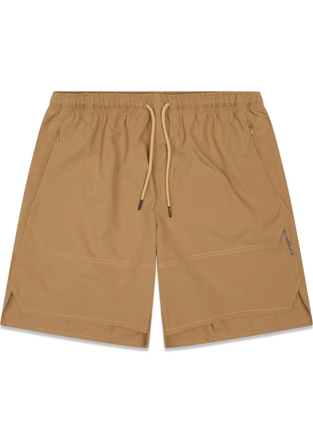 Woodbirds Haiden Tech Shorts - Camel. Køb shorts her.