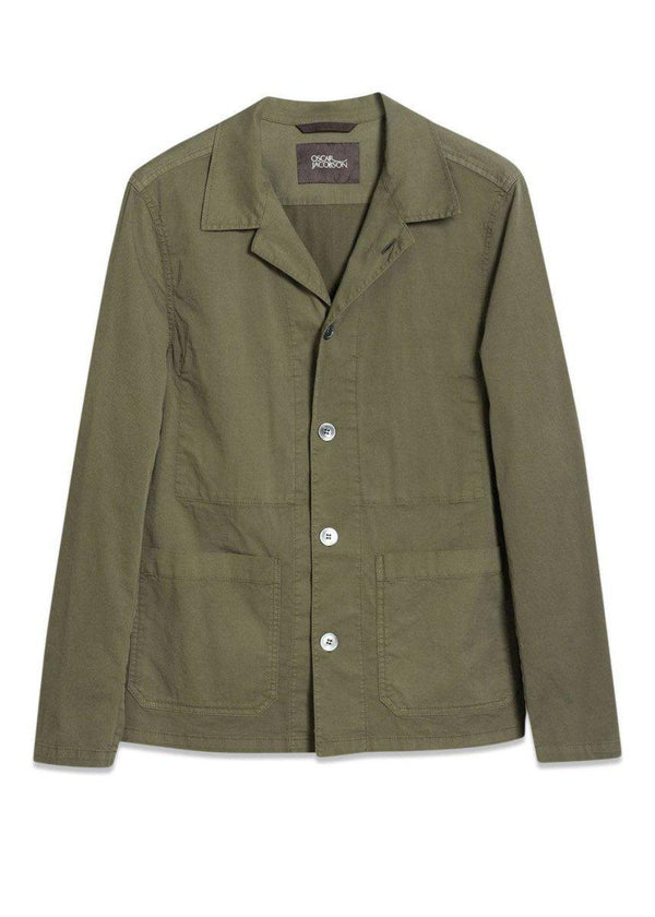 Oscar Jacobsons Hampus Shirt Jacket - Green Polo. Køb blazers her.