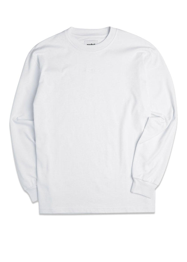 Woodbirds Hanes Base L/S Tee - White. Køb t-shirts her.