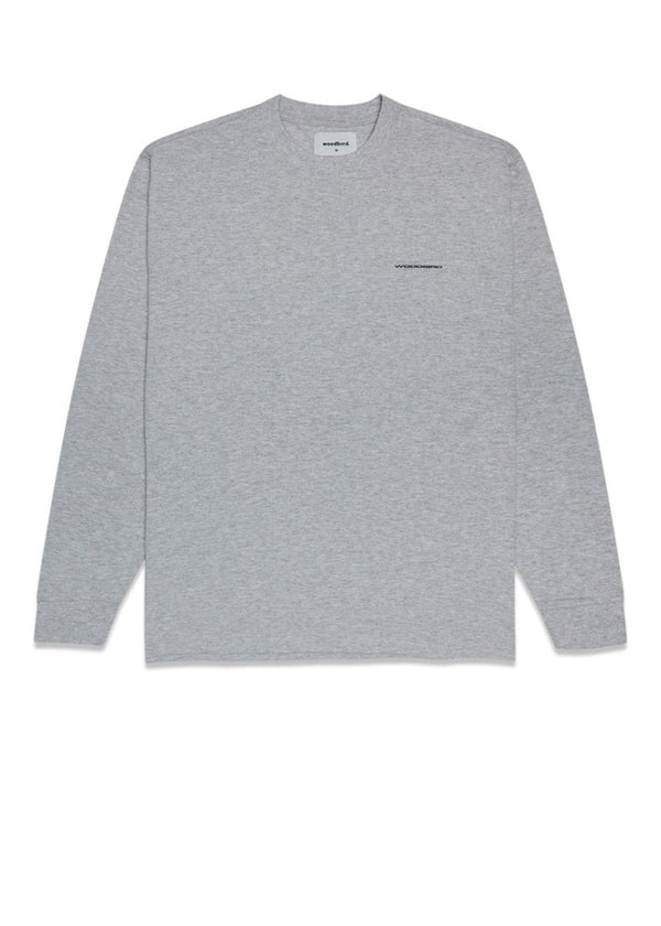 Woodbirds Harbour Crest L/S Tee - Snow Melange. Køb t-shirts her.