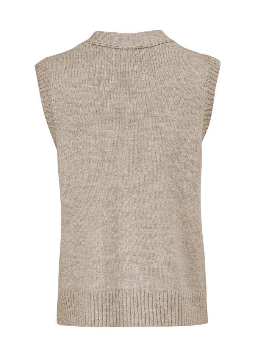 Hedvig vest - Powder Sand Knitwear100_55551_POWDERSAND_XS5714980050577- Butler Loftet