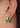 Hoops, Amelia - 42 Petrol Green Jewellery804_E272GM_42PetrolGreen_19x18mm5714274022464- Butler Loftet