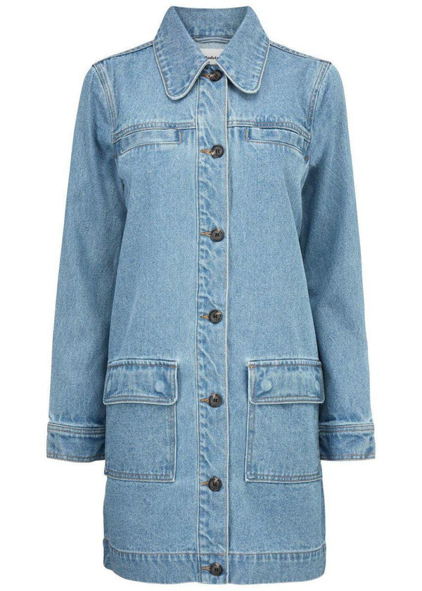 Modströms Husky jacket - Vintage Blue. Køb denimjakker her.