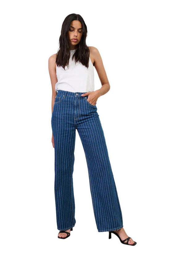 Ivy Copenhagens IVY-Brooke Jeans Wash Stunning Denim Stripe - Denim Blue. Køb jeans her.