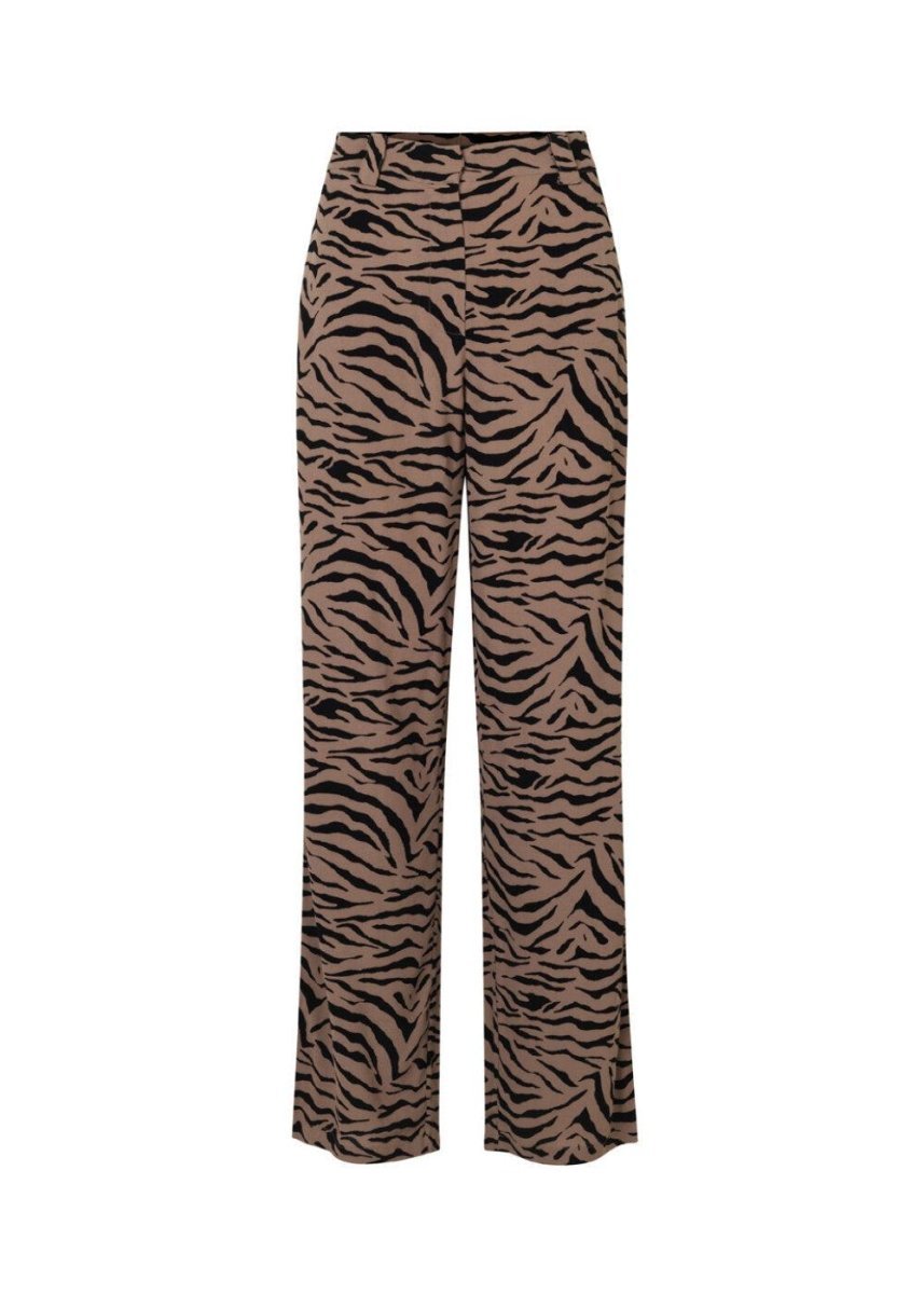 Modströms Ibu print pants - Mountain Zebra. Køb bukser her.