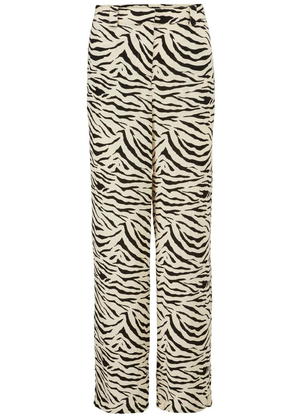 Modströms Ibu print pants - Zebra. Køb bukser her.