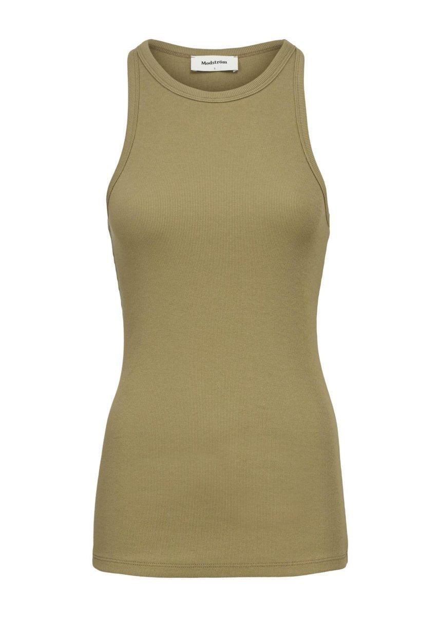 Modströms Igor top - Light Khaki. Køb toppe her.