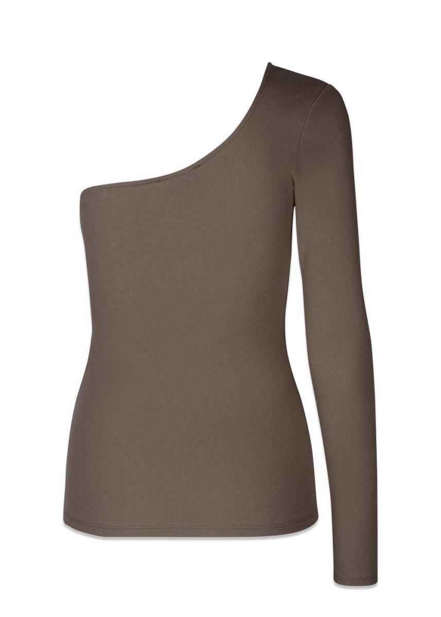 IgorMD one shoulder LS top - Espresso Top100_56686_Espresso_XS5714980208473- Butler Loftet