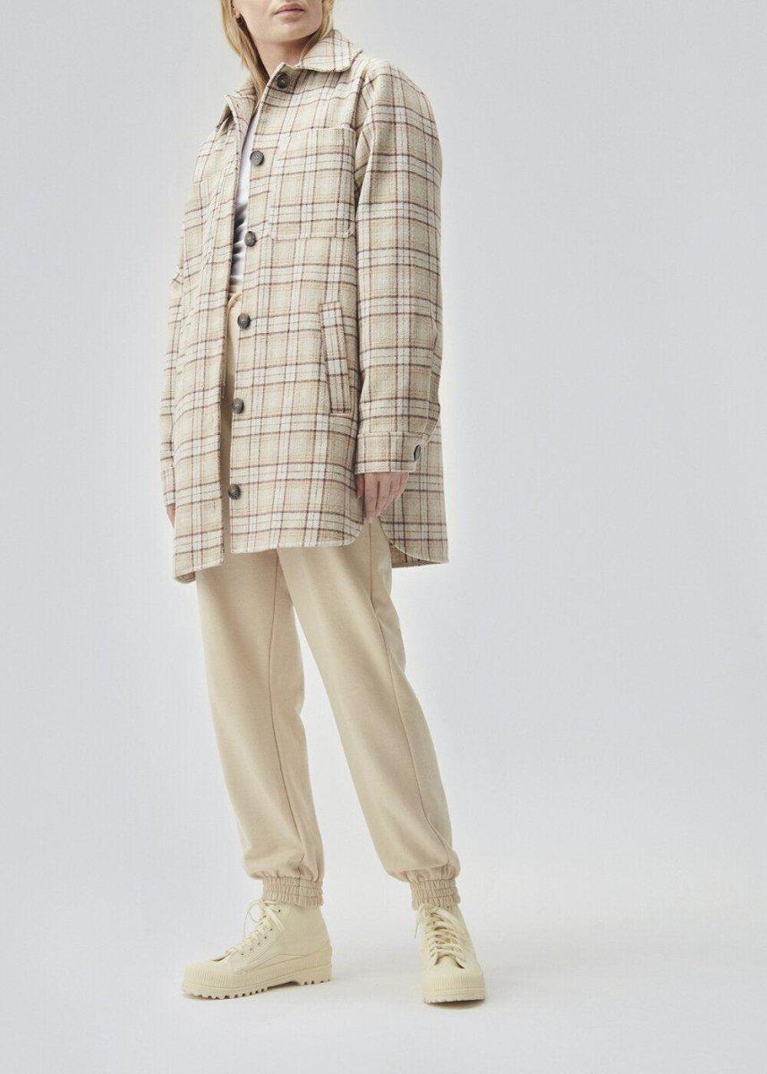 Ikaia coatigan - Cream Brown Check Outerwear100_55655_CREAMBROWNCHECK_XS5714980055343- Butler Loftet