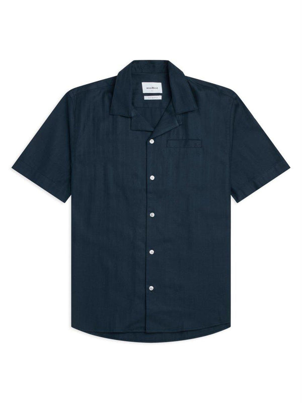 Woodbirds Iris Cuba Shirt - Wave Blue. Køb shirts her.