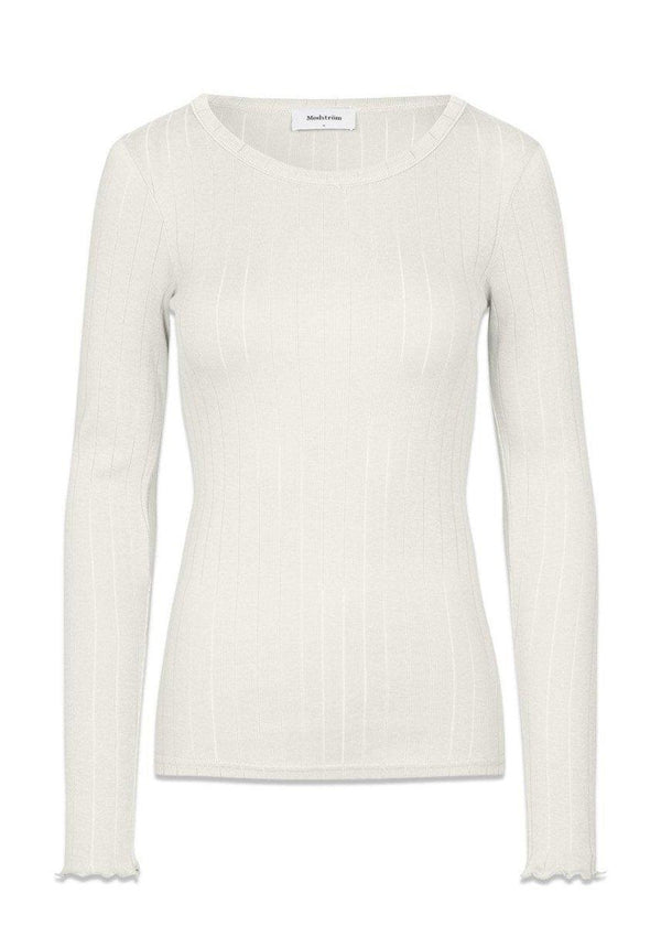 Modströms Issy LS t-shirt - Off White. Køb t-shirts her.