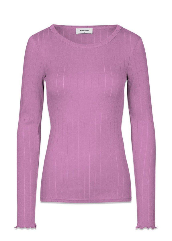 Modströms Issy LS t-shirt - Pale Grape. Køb t-shirts her.