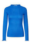Modströms Issy t-neck - Bright Ocean. Køb t-shirts her.