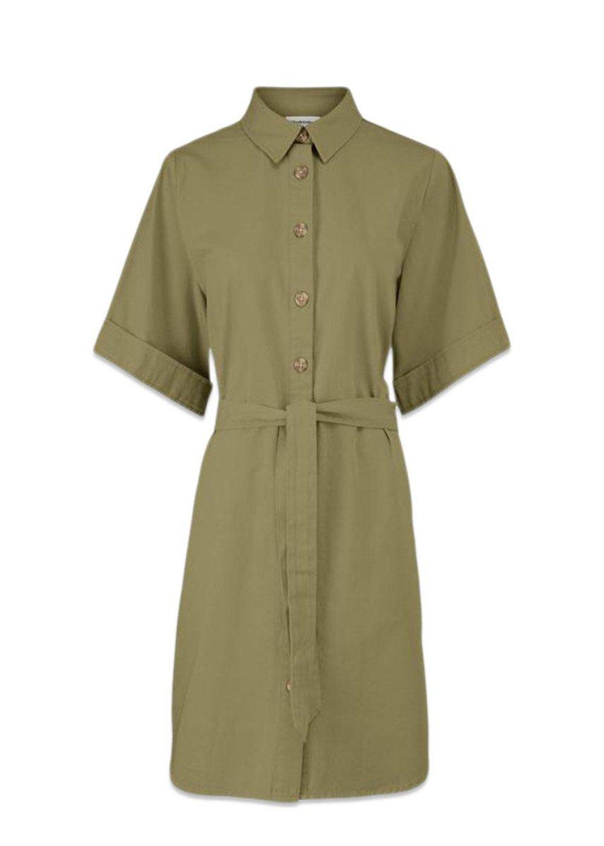 Modströms Ivette dress - Light Khaki. Køb kjoler her.