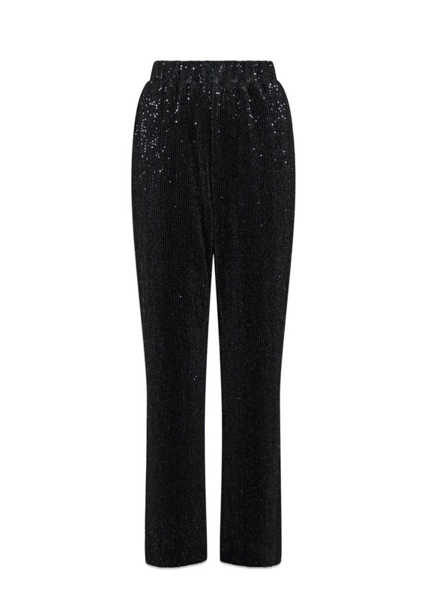 Neo Noirs Jona Glitter Pants - Black. Køb bukser her.