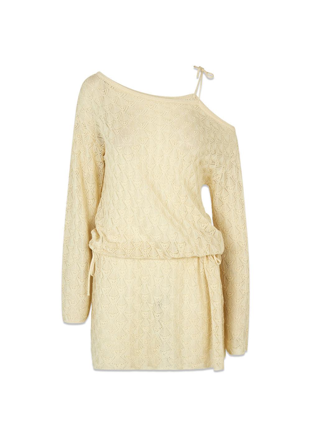 Modströms JosefineMD knit dress - Soft Cream. Køb kjoler her.