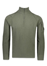 C.P. Companys KNITWEAR - POLO COLLAR - Stone Grey. Køb strik her.