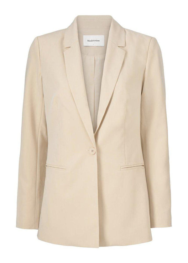 Modströms Kendrick blazer - Light Sand. Køb blazers her.