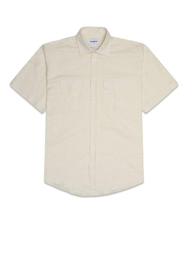 Woodbirds Kono Herba Shirt - Off White. Køb shirts her.