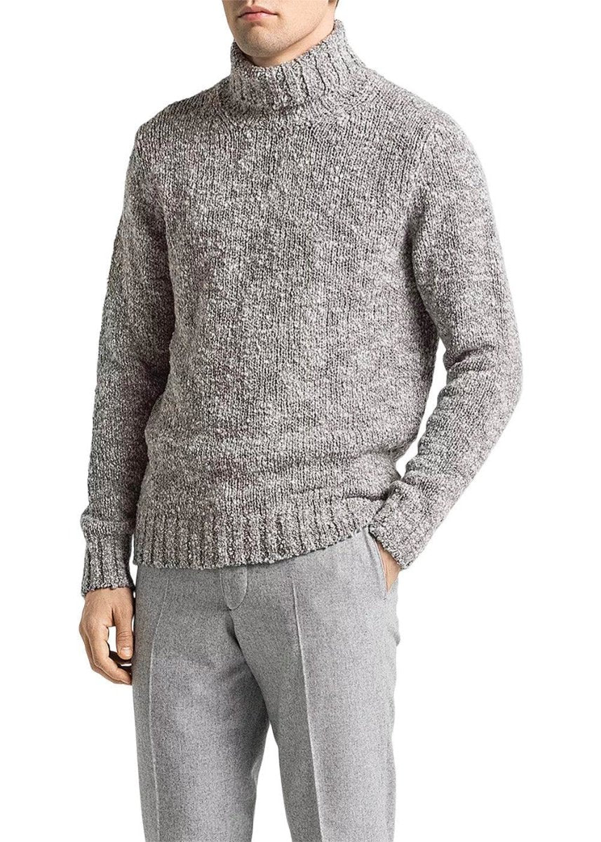 Kristopher Rollneck - Grey Melange Knitwear755_6452-5223_GREYMELANGE_XL7313142400281- Butler Loftet