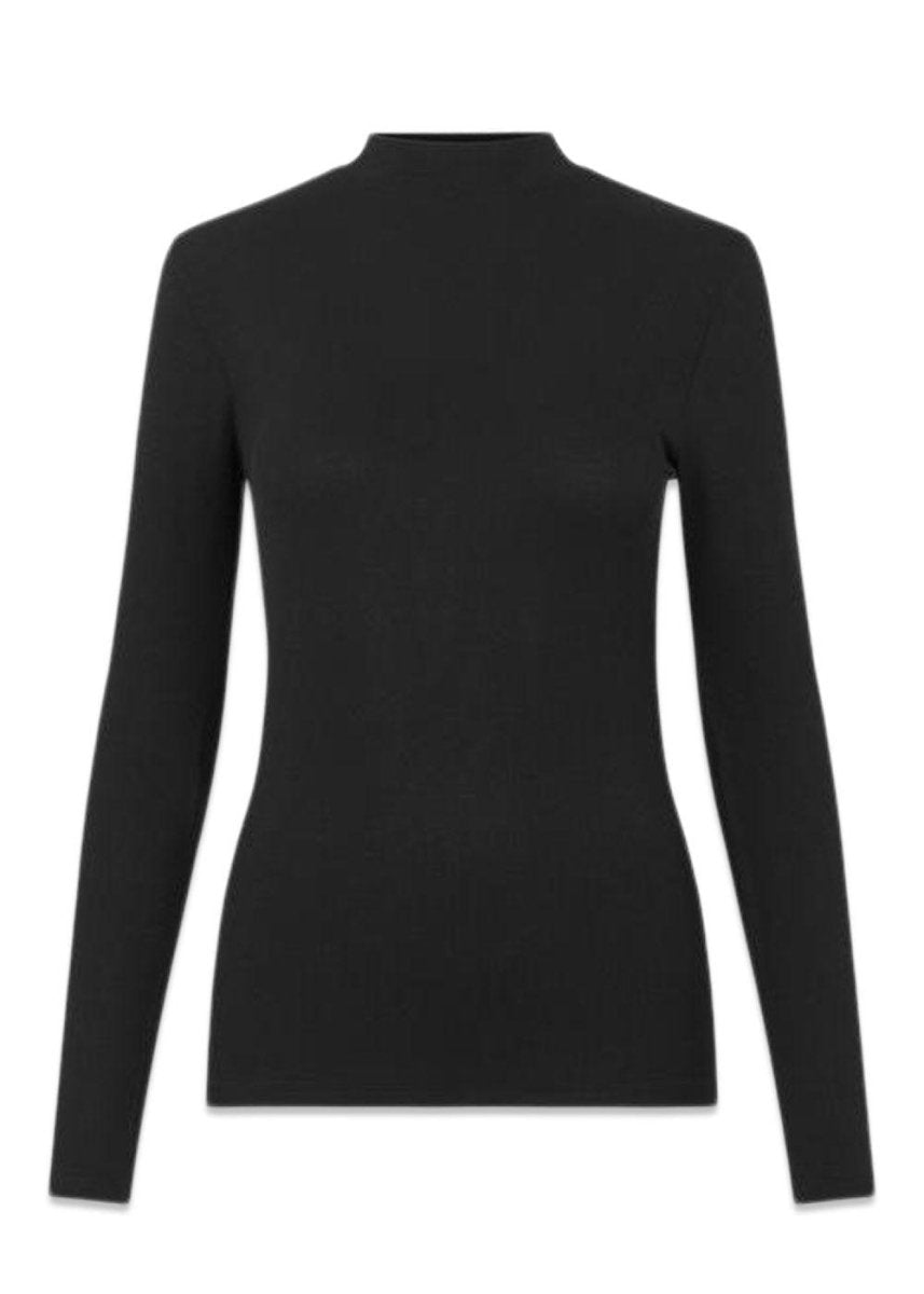 Modströms Krown LS t-neck - Black. Køb t-shirts her.