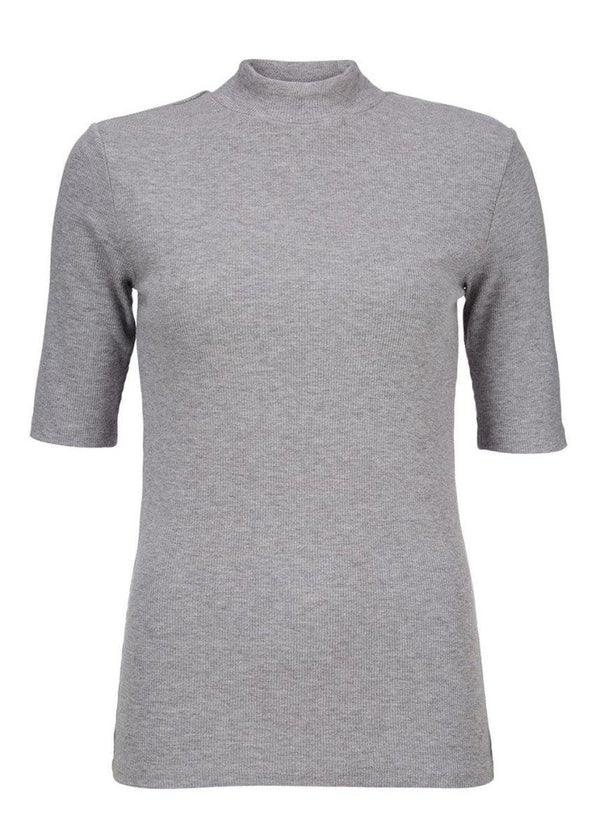 Modströms Krown t-shirt - Grey Melange. Køb t-shirts her.