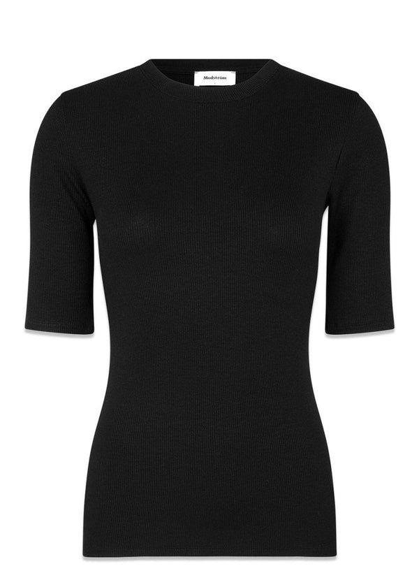 Modströms KrownMD o-neck t-shirt - Black. Køb t-shirts her.