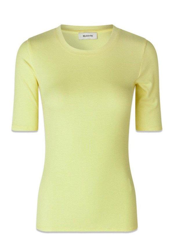 Modströms KrownMD o-neck t-shirt - Yellow Pear. Køb t-shirts her.