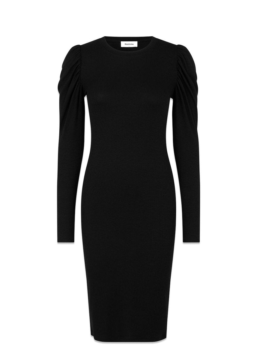 Modströms KrownMD puff dress - Black. Køb kjoler her.