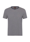 Oscar Jacobsons Kyran Striped T-shirt - Navy White. Køb t-shirts her.