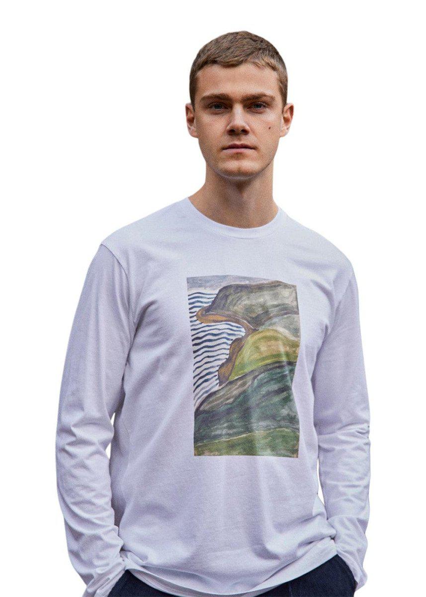 LANDSCAPE LONGSLEEVE - White Long-sleeved T-shirts773_F829_WHITE_L5714323075656- Butler Loftet