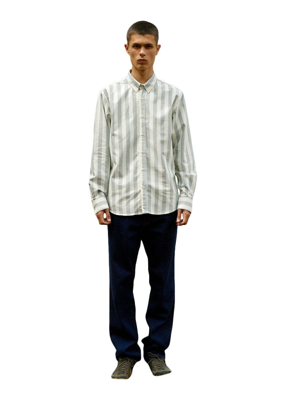 LIFE SHIRT - Smoke Blue/Cloud-Shirts-Forét-Butler Loftet