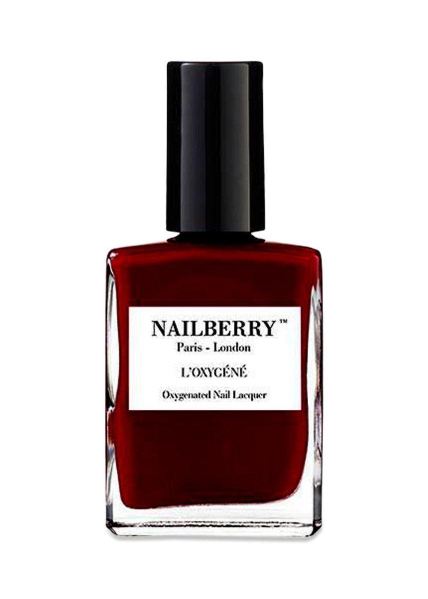 Nailberrys Le temps des cerises 15 ml - Oxygenated Deep Red Burgundy. Køb accessories her.