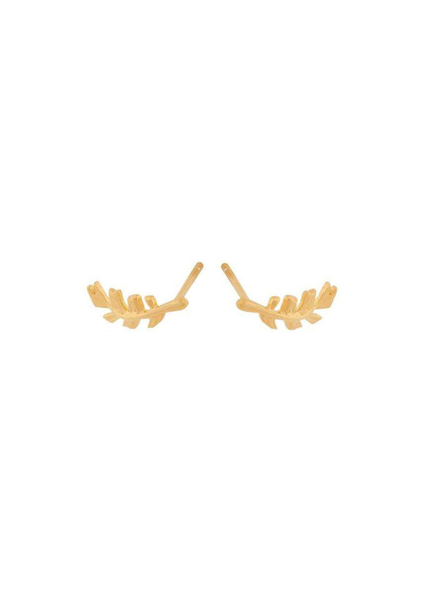 Pernille Corydons Leaf Earsticks - Guld. Køb øreringe her.