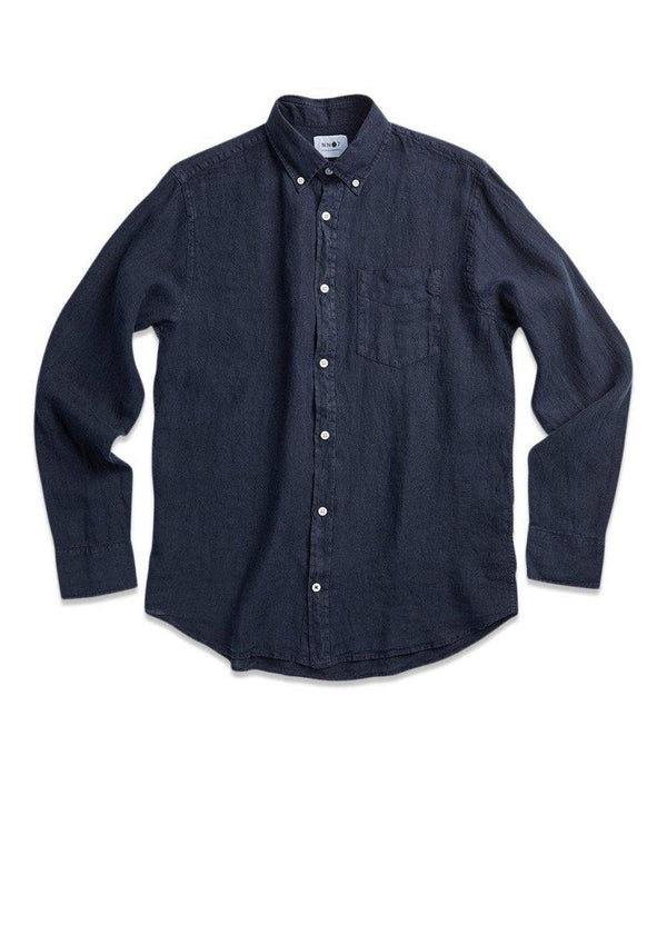 Nn. 07s Levon Shirt 5706 - Navy Blue. Køb shirts her.