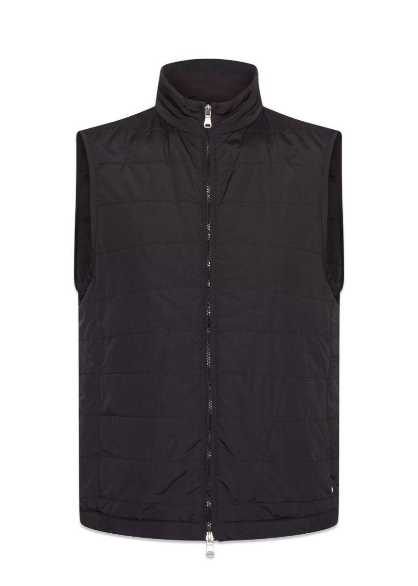 Oscar Jacobsons Liner Evo Waistcoat - Black. Køb overtøj her.