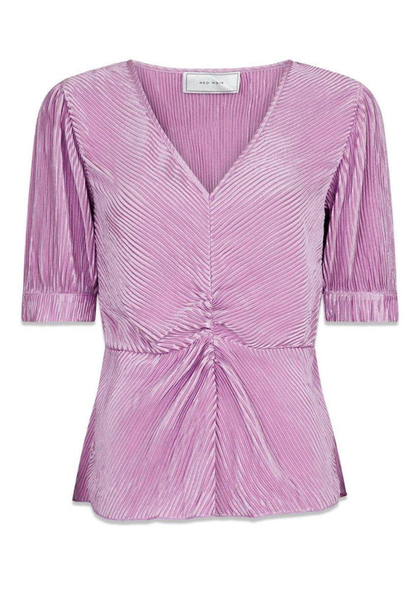 Neo Noirs Litzy Solid Blouse - Lavender. Køb blouses her.